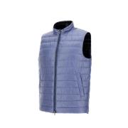 Omkeerbaar Nylon Vest Blauw Herno , Blue , Heren