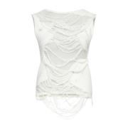 Witte Top voor Vrouwen MM6 Maison Margiela , White , Dames