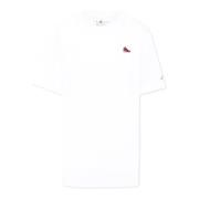 Wit T-shirt met korte mouwen en sneakerborduursel Jordan , White , Uni...