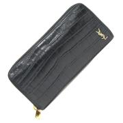 Pre-owned Leather wallets Saint Laurent Vintage , Black , Unisex