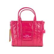 Glanzende Crinkle Mini Tote Tas Marc Jacobs , Pink , Dames