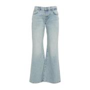 Blauwe Flare Jeans Dameskleding 7 For All Mankind , Blue , Dames