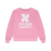 Mykonos Woman Sweatshirt Hibiscus The New Society , Pink , Dames