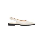 Witte Ballerina's Elegante Leren Schoenen Copenhagen Shoes , White , D...