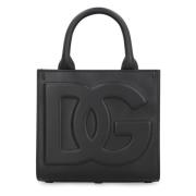 Leren Mini Tas met Kaartsleuven Dolce & Gabbana , Black , Dames