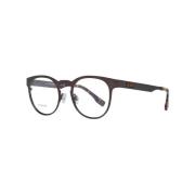 Bronzen Ronde Titanium Optische Monturen Ermenegildo Zegna , Brown , H...