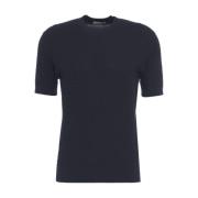 Blauw Honingraat T-shirt Casual Herenmode Paolo Pecora , Blue , Heren