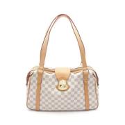 Pre-owned Canvas shoulder-bags Louis Vuitton Vintage , White , Dames