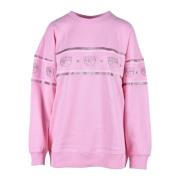 Katoenen Sweatshirt - Model: Felpa Chiara Ferragni Collection , Pink ,...