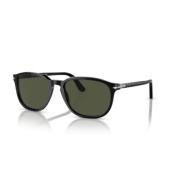 Retro Ronde Zonnebril Persol , Black , Unisex