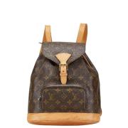 Pre-owned Canvas backpacks Louis Vuitton Vintage , Brown , Dames