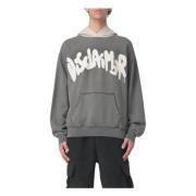 Katoenen hoodies voor mannen Disclaimer , Gray , Heren