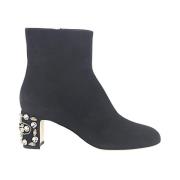 Stijlvolle Enkellaarzen met Hakken Dolce & Gabbana , Black , Dames