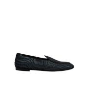 Blauw en Zwart Loafer Slipon Dolce & Gabbana , Blue , Heren