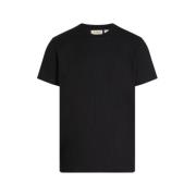 Gestreept T-shirt met korte mouwen voor heren Calvin Klein Jeans , Bla...