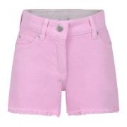 Roze Katoenen Casual Shorts met Franje Zoom Stella McCartney , Pink , ...