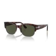 Klassieke zonnebril met zwart montuur Persol , Brown , Unisex