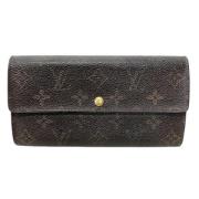 Pre-owned Canvas wallets Louis Vuitton Vintage , Brown , Dames