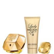 Paco Rabanne Lady Million 80ml Eau de Parfum and 100ml Sensual Body Lo...