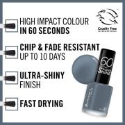 Rimmel 60 Seconds Rita Ora Nagellak - 807 My Grey 8ml