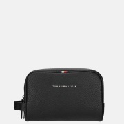 Tommy Hilfiger Essential PU washbag toilettas black