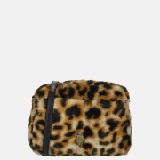 Kurt Geiger Kensinton faux fur crossbody tas leopard