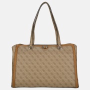 Guess Orlina travel tote shopper latte logo/brown