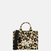 Coach Cargo handtas XS black leopard