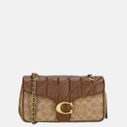 Coach Tabby Quilted schoudertas 26' tan brown