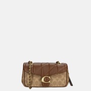 Coach Tabby Quilted schoudertas 20' tan brown