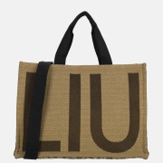 Liu Jo tote logo handtas L animalier brown