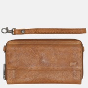 Bear Design portemonnee crossbody tas cognac