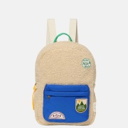 Studio Noos Teddy midi kinderrugzak ecru/cobalt