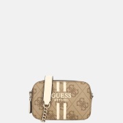 Guess Noelle II crossbody camera bag handtas latte logo