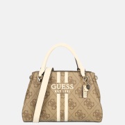 Guess Noelle II luxury satchel handtas latte logo