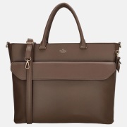 Charm London handtas 15 inch mocca