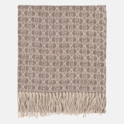 Liu Jo monogram sjaal desert taupe