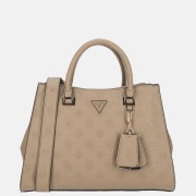 Guess Cresidia II society handtas dark taupe logo