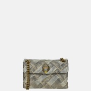 Kurt Geiger Kensington soft bag schoudertas mini gold denim