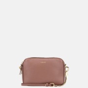 Loulou Essentiels Zoë crossbody tas mocha mousse