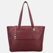 Loulou Essentiels Celine shopper met laptopvak 15.6 inch ruby