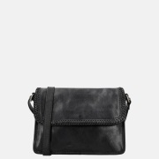 Hide & Stitches Country crossbody tas overslag zwart