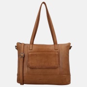 Hide & Stitches Country shopper 13.3 inch camel
