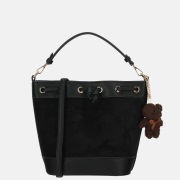 Firenze Reticule buideltas suedine black