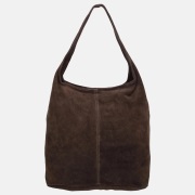 Charm London suède buideltas L donkerbruin