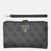 Guess Laurel II zip organizer portemonnee coal logo