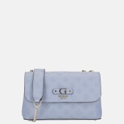 Guess Dita convertible flap crossbody tas Grey Blue Logo