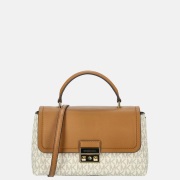 Michael Kors Tribeca satchel handtas M vanilla/acorn