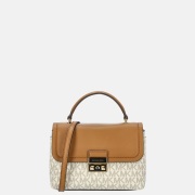 Michael Kors Tribeca crossbody tas XS vanilla/acorn