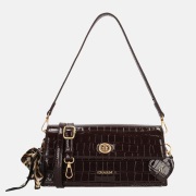 Charm London Knightsbridge schoudertas donkerbruin